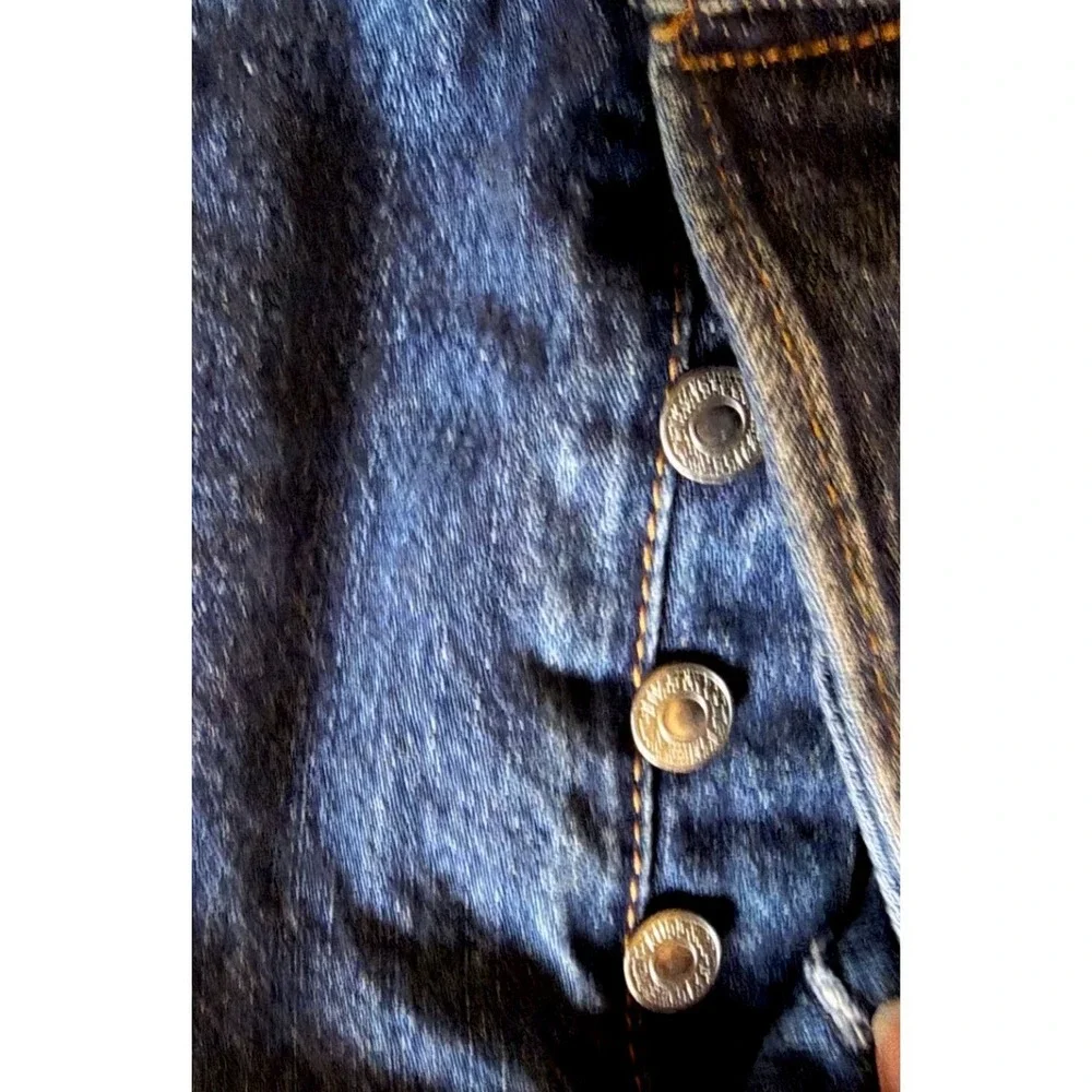 Levi's 501 Original Fit Mens 42x32 Blue Excellent‎ Button Fly Straight Leg Jeans